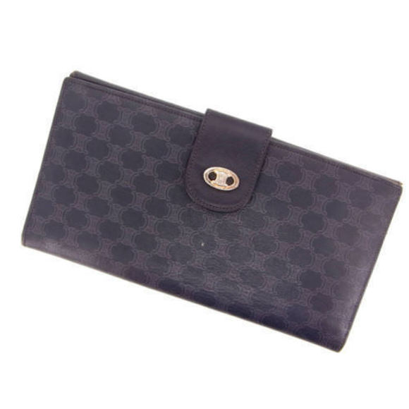 Celine Macadam Long Blue Navy Wallet - Picture 1 of 6